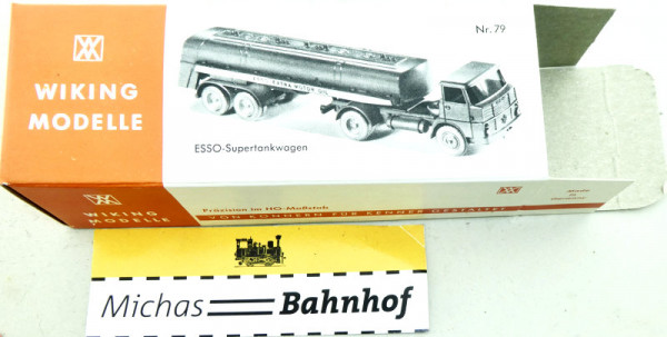 Wiking 79 Esso Supertankwagen Karton leer H0 1:87 LA5 å
