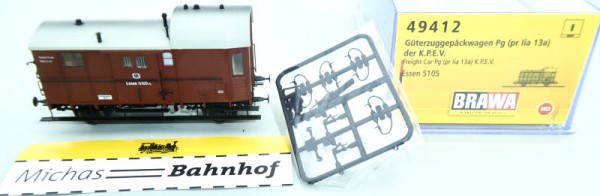 Brawa 49412 Güterzuggepäckwagen Pg pr Lia 13a KPEV Ep1 H0 1:87 OVP HG4 µ