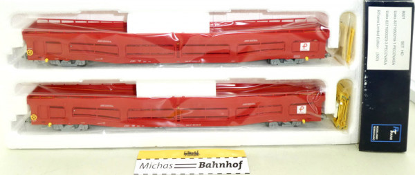 HERIS 8001 RTrains PECOVASA Uaks Autotransportwagen Set Ep5 1:87 KA2å