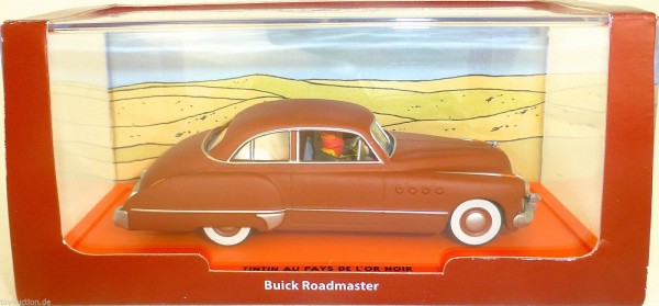 Buick Roadmaster au Pays de Lor L or noir TinTin ATLAS 1:43 OVP #HG5 µ *