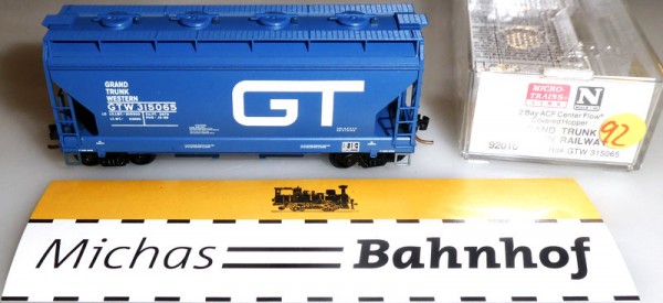 GTW 315065 02-Bay ACF Center Cov Hopper Micro Trains Line 92010 1:160 OVP R92 å