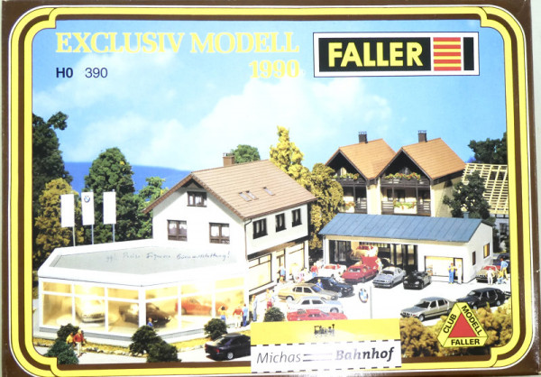 Faller 390 BMW Autohaus EXCLUSIV MODELL 1990 HO 1:87 OVP KC2 a