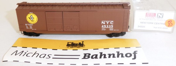 New York Central NYC 45335 50´ Boxcar Micro Trains Line 34220 N 1:160 Ω83 å