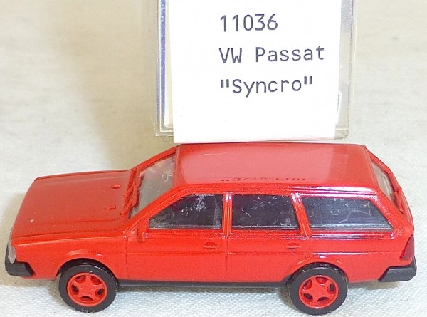 VW Passat SYNCRO rot IMU/EUROMODELL 11036 H0 1/87 OVP # LL1 å