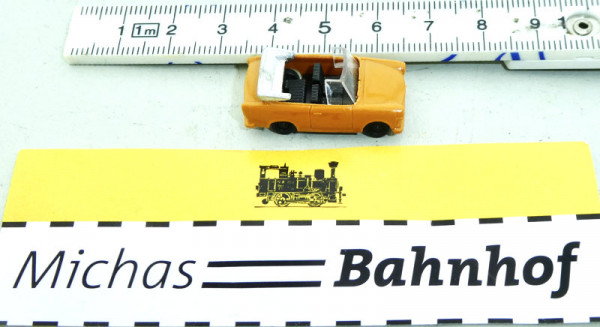 Trabbi Trabant Modellauto Cabrio orange Cabriolet TT 1:120 HS5 å