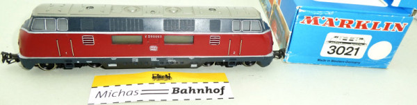 Märklin 3021 V 200 Diesellok DB H0 1:87 Schmuckkarton m Anleitung OVP KA2 å
