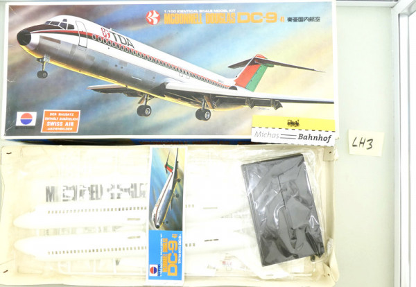 Nitto Kagaku McDonnel Dourlas DC-9 1:100 Flugzeug Bausatz OVP LH3 å