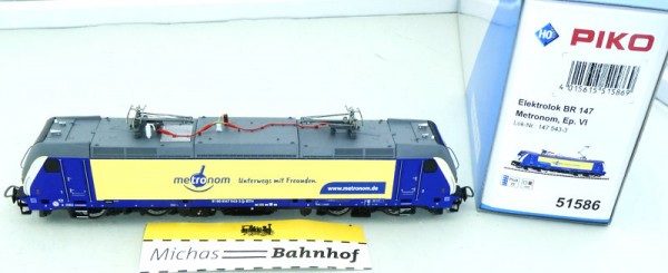 Piko 51586 BR 147 Elektrolokomotive Metronom EpVI H0 1:87 OVP Neu HV3 µ