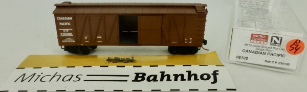 Canadian P 40' Outside Braced Box Car 230100 Micro Trains Line 28120 1:160 P54 å