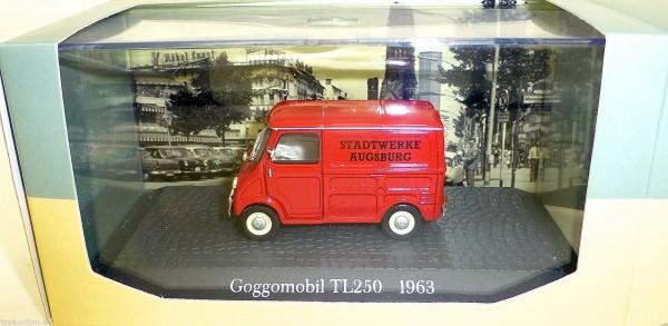 Goggomobil TL250 1963 Stadtwerke Augsburg 1:43 Atlas 7421104 NEU OVP GB3 µ *