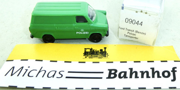 Ford Transit Polizei Transporter Benzin IMU EUROMODELL 09044 H0 1:87 OVP GB4 å