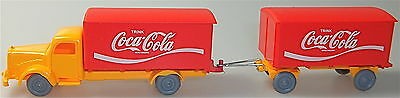 Coca Cola Mercedes 5000 Hängerzug orange rot IMU H0 1:87 #36# å