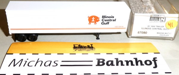 Illinois Central Gulf 45&#039; Van Trailer Micro Trains Line 67090 N 1:160 ¡41 å
