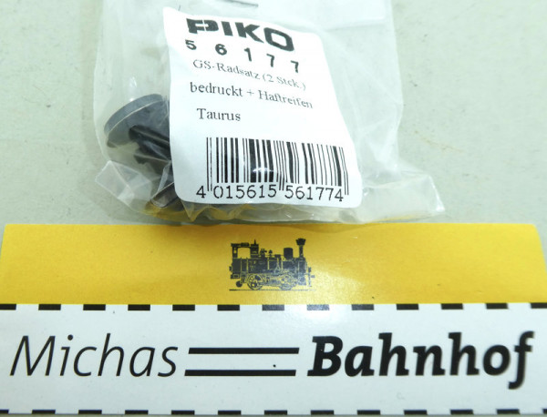 Piko 56177 GS-Radsatz (2 stck.) bedruckt + Haltreifen Taurus H0 1:87 OVP Li5 å