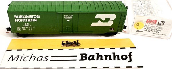 Micro Trains Line 38200 50’ Box Car Plug Door BURLINGTON NORTHERN N 1:160 ¥9 å