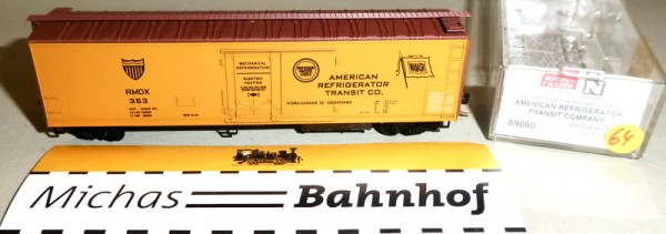 RMDX 353 51&#039; 3 1/4 Rivet Reefer Boxcar Micro Trains Line 69050 N 1:160 ¡64 å