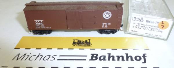 MICRO TRAINS 39080 ACL 46531 40&#039; Wood Sheathed Boxcar N 1:160 OVP #07L å