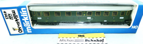 Märklin 4143 Schnellzugwagen der DRG 1./2./3. Kl. H0 1:87 OVP HS2 å