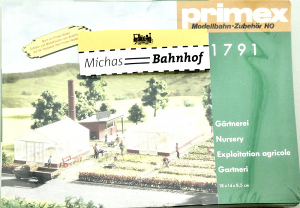 Primex 1791 Gärtnerei Bausatz H0 1/87 OVP HC1 å