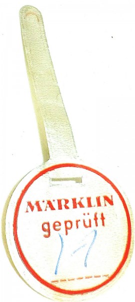 Prüfsiegel MÄRKLIN orange &quot;H&quot; å √