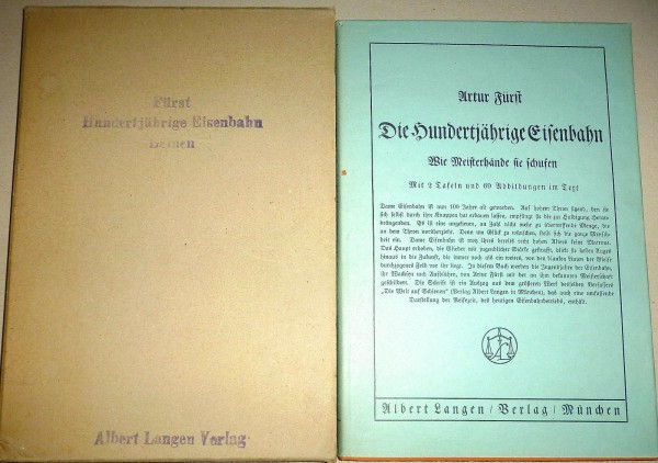 Die hundertjährige Eisenbahn Wie Meisterhände sie schufen Artur Fürst Langen GB3å √
