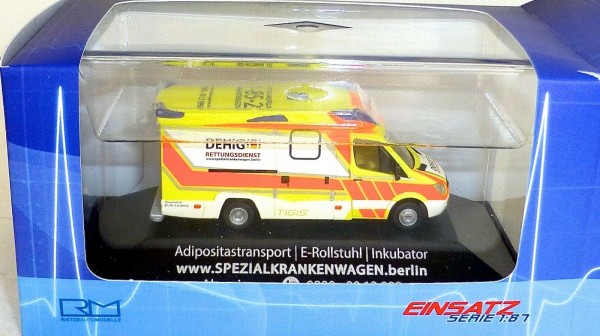 Ambulanz Mobile Tigis Ergo DEHiG RD BERLIN Rietze 68626 EINSATZ 1:87 HO2 å *