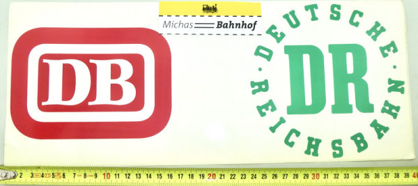 Aufkleber DB + DR Logo ca 15cm # KG4å