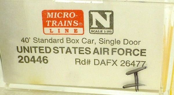 40´ St Boxcar United States Air Force 26477 Micro Trains Line 20446-1 1:160 D å*