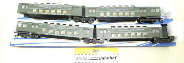 Doppelstockwagen Set 4-tlg Berliner TT Bahnen DDR 1:120 #F HQ2 å
