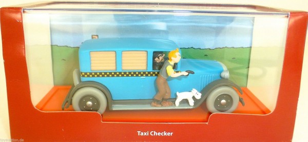 Taxi Checker in Amerika Tim und Struppi en Amerique TinTin ATLAS 1:43 OVP HF7µ *