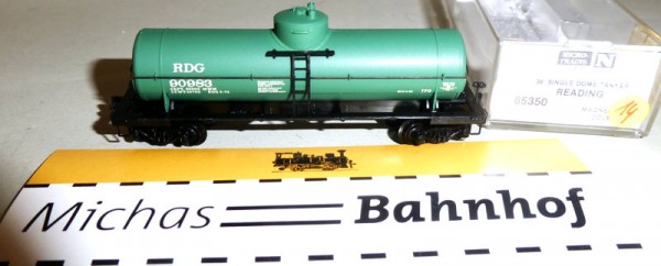 Reading 90983 39&#039; Single Dome Tank Car Micro Trains Line 65350 1:160 ¡14å