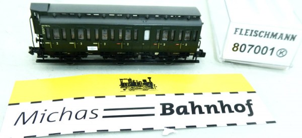 Fleischmann 807001 Abteilwagen 3-achs 3. Kl C3 pr11 DRG EpII N 1:160 OVP HH3 µ