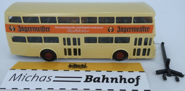 Jägermeister Doppeldecker DE Büssing Bus Berlin BVG Omnibus H0 å