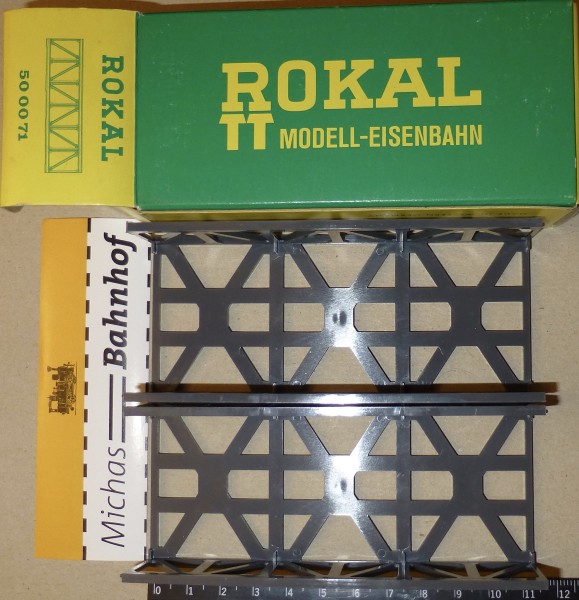 2 Kastenbrücken je 115mm lang für TT NEU Lagerauflösung Rokal 500071 #U&#039;D2 å