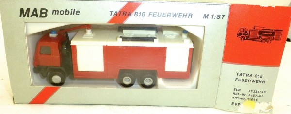 Tatra 815 Feuerwehr MAB mobile 11066 H0 1:87 OVP HD2 å √