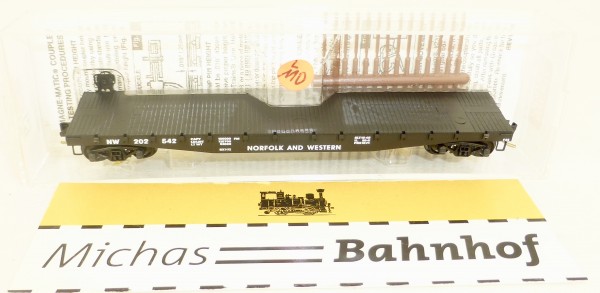 MICRO TRAINS 45020 Norfolk Western 202542 50&#039; Flatcar Fishbelly Side N 1:160 #110L å