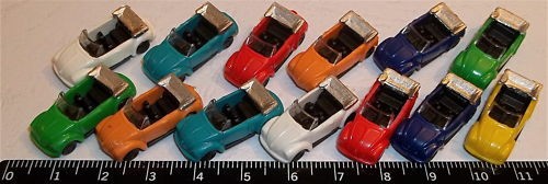 10 Stück VW Käfer Cabriolet Spur N 1:160 å *