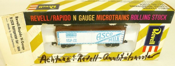 Asco Refrigerator Car Qual.Muster Revell rapido microtrains N-2528 OVP HT5 å *