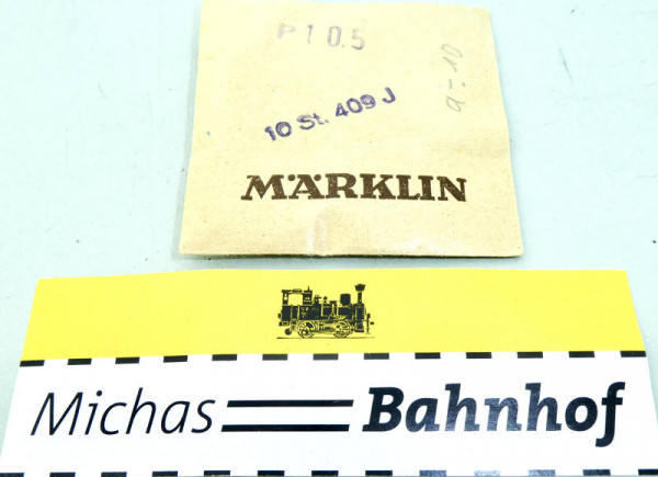 10 Stück Isolatoren Oberleitung Märklin 409J RARITÄT originalverpackt 1:87 SCH å