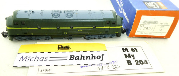 BTTB Nohab SNCB Diesellok B 204 2531 DDR OVP TT 1:120 LC2 å