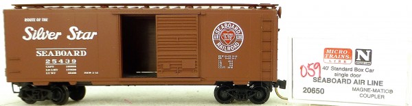 Micro Trains Line 20650 Seaboard Air Line 40&#039; Standard Boxcar 1:160 OVP #H059 å