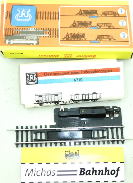 Elektromagnetisches Entkupplungsgleis BTTB 6710 DDR 1:120 Hohlprofil neuw LC2 å