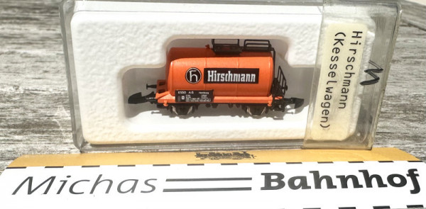 Märklin Hirschmann Kesselwagen mini club Werbemodell Spur Z 1:220 #11 LG4 å