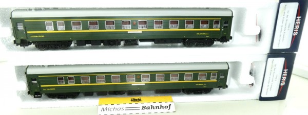 Heris 17066 -2 China Weitstrecken Schlaf Wagen 2-tlg Ep4 H0 1:87 neu OVP LF1 µ