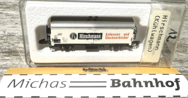 Märklin Hirschmann Kühlwagen mini club Werbemodell Spur Z 1:220 #12 LG4 å