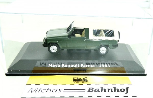Mava Renault Farma 83 grün PKW 1:43 in Box Hachette Atlas ABADD122 OVP Neu LE5 y