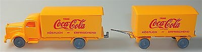 Coca Cola Mercedes 5000 Hängerzug orange IMU H0 1:87 #56# å