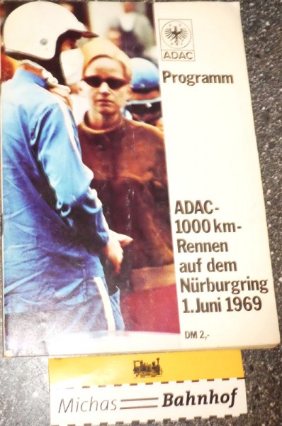 ADAC- 1000 km- Rennen 1969 Nürburgring PROGRAMMHEFT HA2 å