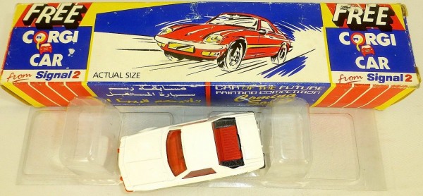 Fiat XI/9 Free Corgi Car from Signal 2 Werbeauto Corgi 127808 Boxed å *