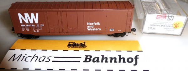 Norfolk Western NW 160784 50&#039; St Box Car Micro Trains Line 75030 1:160 OVP R36 å